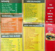 Mr Bin's Burger Point menu 1