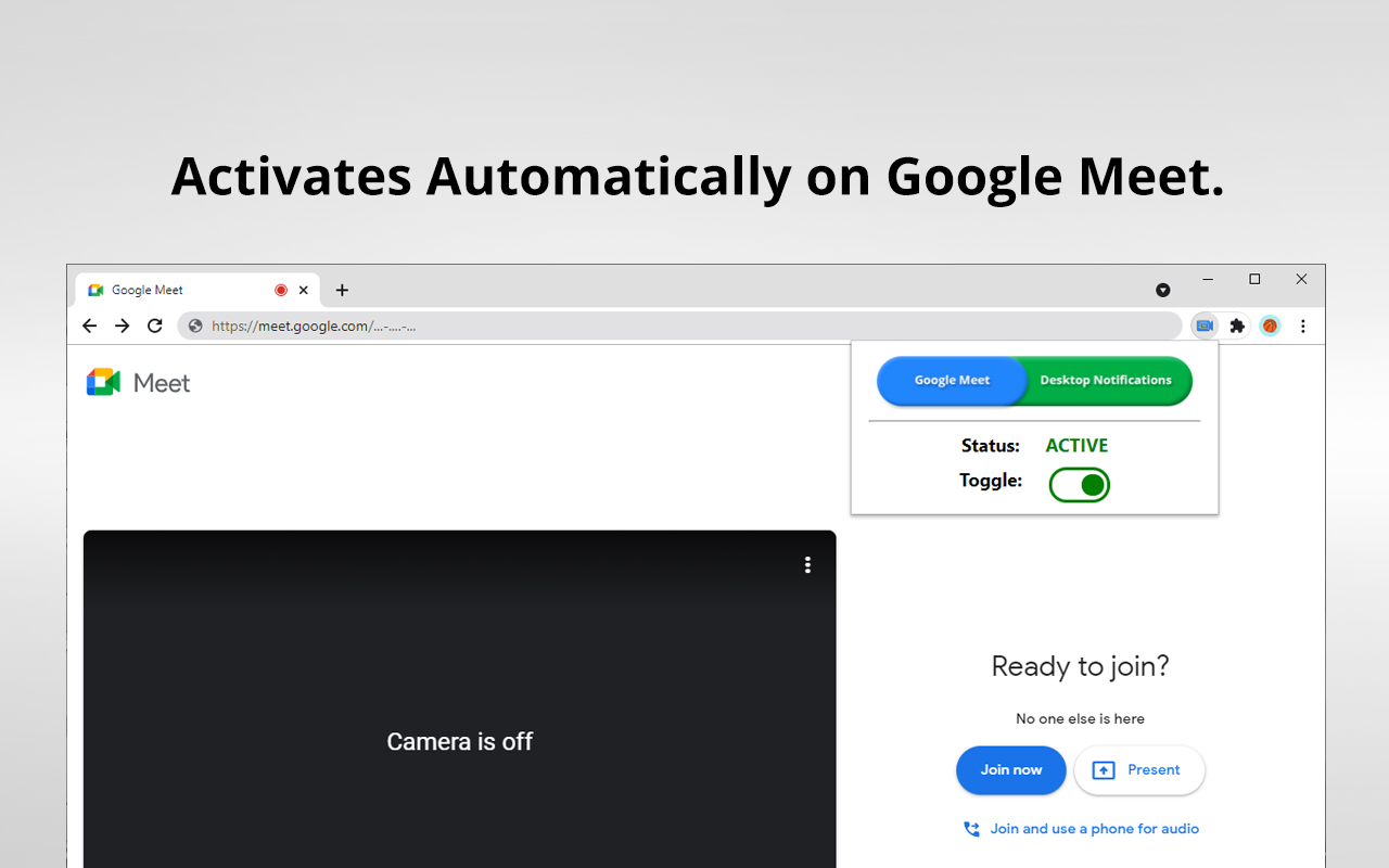 Desktop Notifications For Google Meet Preview image 1