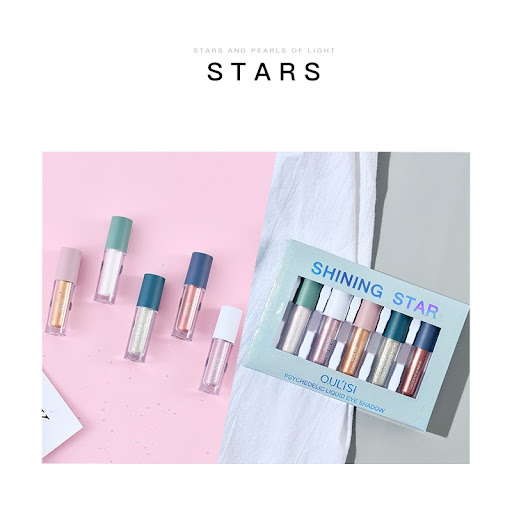 Title 5, Pearl Glitter Set Lazy Sequin Liquid Eyeshadow ...