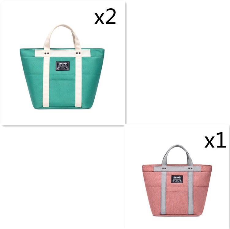 Sac isotherme familial, boîte à déjeuner épaissie en feuille d'aluminium, pour repas chauds et pique-niques