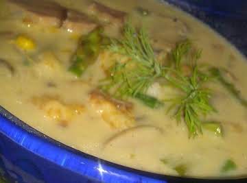 Ham & Spring Veggie Chowder