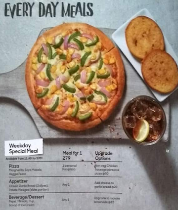 Pizza Hut menu 