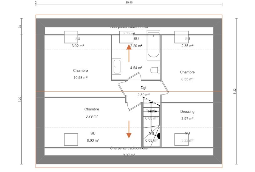  Vente Terrain + Maison - Terrain : 391m² - Maison : 92m² à Bruille-lez-Marchiennes (59490) 