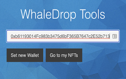 WhaleDrop NFT Tools Beta