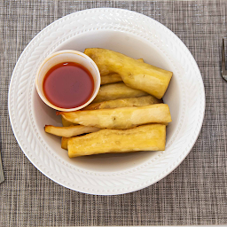 Fried Yam with Sauce