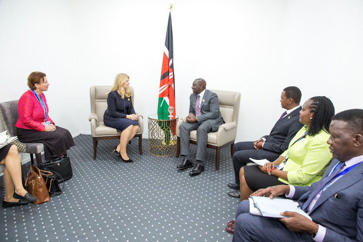 President William Ruto holds talks with Slovakia President Zuzana Čaputová, CSs Alfred Mutua (Foreign Affairs), Davis Chirchir (Energy) among other leaders on Tuesday, November 8, 2022.