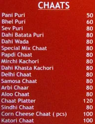 Kailash Parbat menu 1