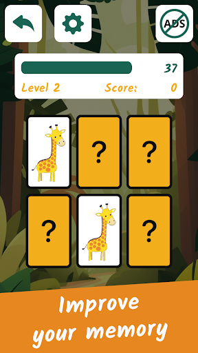 Screenshot Kids Memory Game: Animals