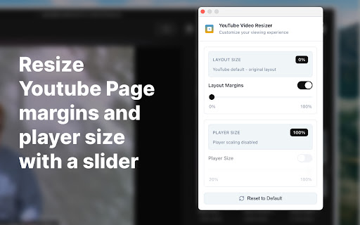 YouTube Video Resizer