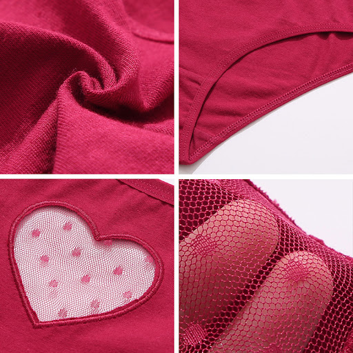 Title 6, Womens Hollow Out Lace Cotton Panties, Sexy Lo...