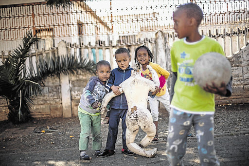 WHAT SORT OF FUTURE? At play in Eldorado Park, southern Johannesburg. Residents say drugs use is rife in the area and police are not doing enough to fight it