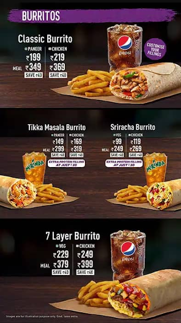 Taco Bell menu 