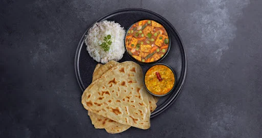 Mixed Veg - Paratha & Rice Thali