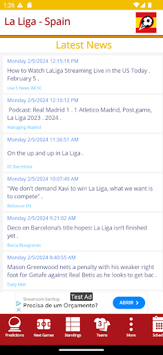 Screenshot La Liga