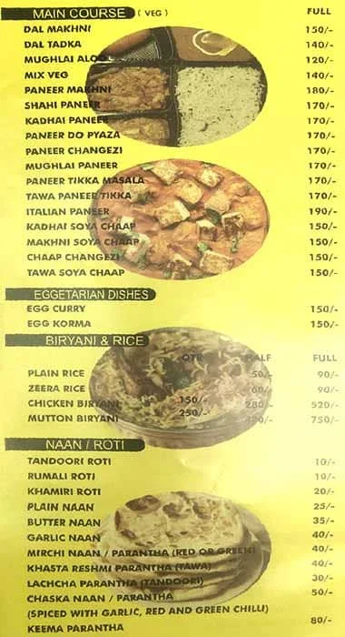 Hunger Spot menu 