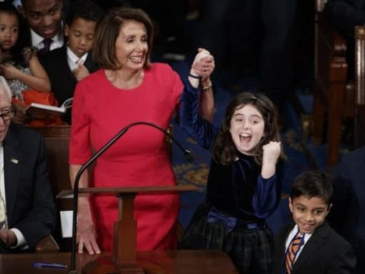 California Democrat Nancy Pelosi has again been elected as Speaker - the third most powerful role in Washington - in the US House of Representatives./AGENCIES