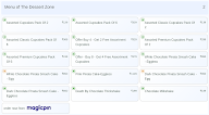 The Dessert Zone menu 2