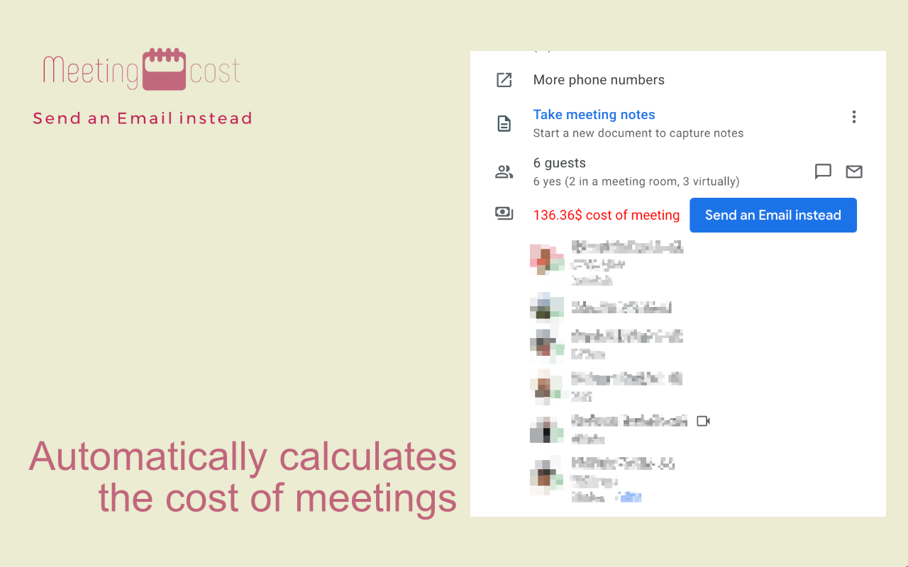 Meeting cost: Send an Email instead Preview image 3