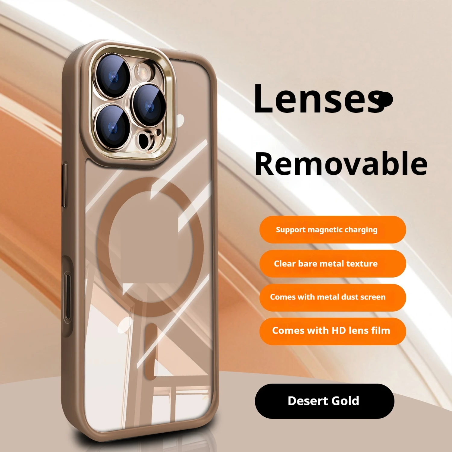 Litchi Grain Ice Crystal Transparent Protective Phone Case. Slim, stylish, provides full phone protection, and showcases