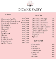 Di Cake Fairy menu 1