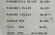 Haji Shabrati Nihari Wale menu 2