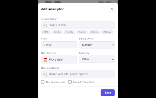 Subscription Watch screenshot 3