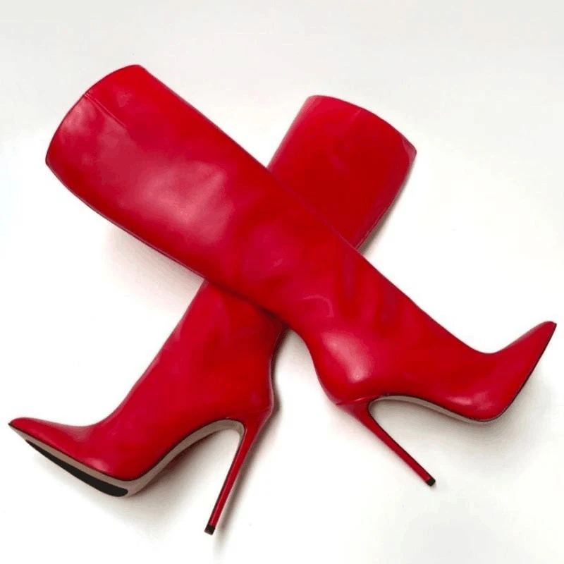 Title 5, Damenstiefel mit spitzer Zehenpartie, Stilettoa...