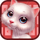 Download Red cute white kitty keyboard theme For PC Windows and Mac 10001001