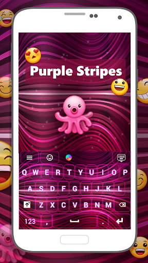 Purple Skin for Emoji Keyboard