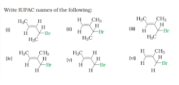 Nomenclature of haloalkane