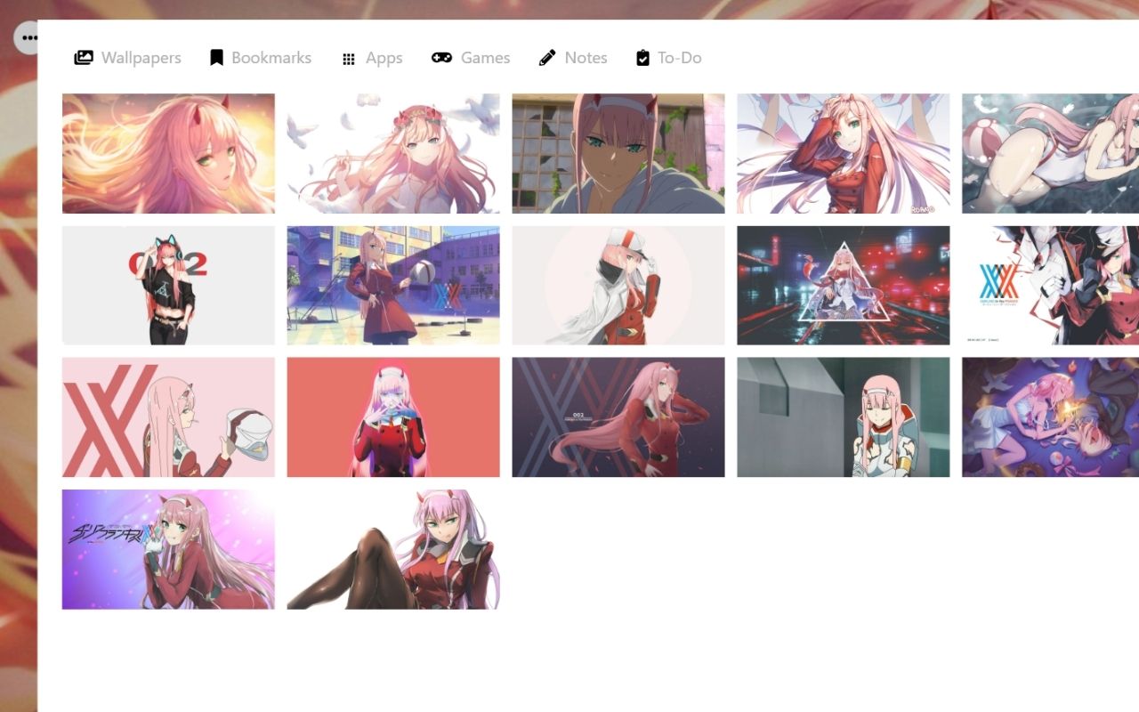 Zero Two Wallpaper New tab Theme [Install] Preview image 5