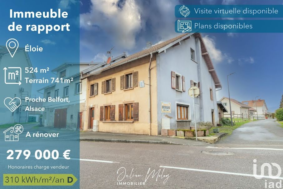 Vente maison 10 pièces 524 m² à Eloie (90300), 279 000 €