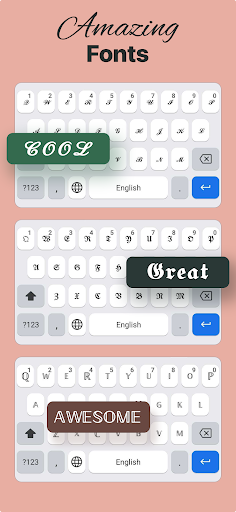 Screenshot Fonts Art: Cute Keyboard Font