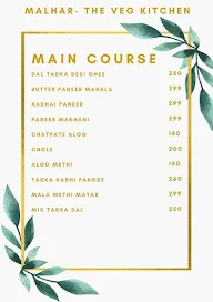 Malhar The Veg Kitchen menu 5