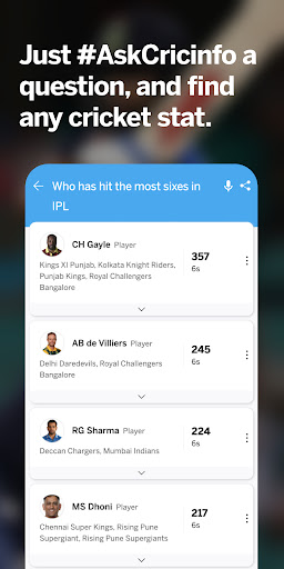 Screenshot ESPNcricinfo - Live Cricket