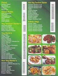 Hotel Yashada Family Restaurant menu 1