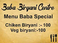 B.A.B.A Biryani Centre menu 4