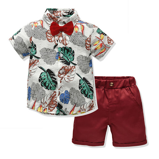 Title 6, Flower Shirt Five-Point Pants Travel Vacation O...