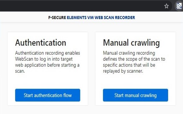 F-Secure Elements VM Web Scan Recorder Preview image 0