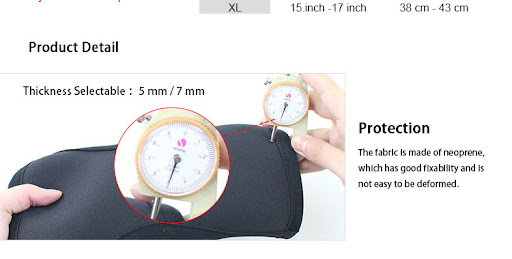 Title 2, Professional Knee Pads Neoprene 7mm Anti Collis...