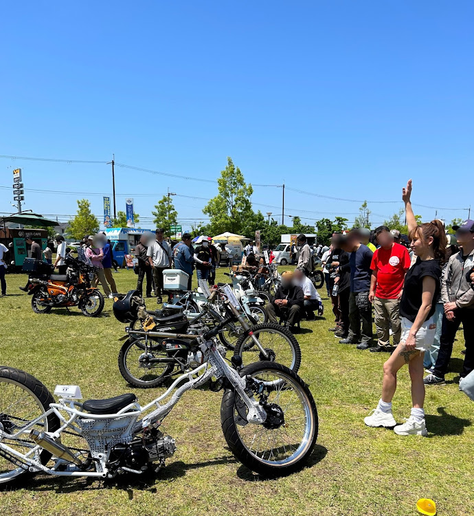 6シリーズ カブリオレの連休なにした？・奈良カブミーティング・唐古・鍵遺跡史跡公園・GWの思い出・スーパーカブに関するカスタム事例の投稿画像4枚目