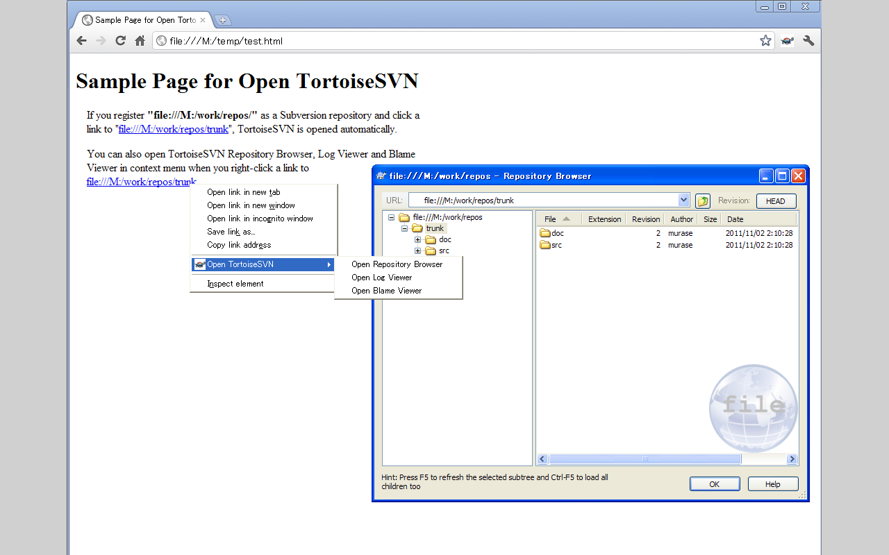 Open TortoiseSVN for Google Chrome™ Preview image 1