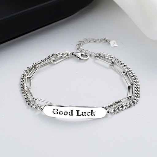 Title 2, S925 Sterling Silver Double-layer Rectangular B...