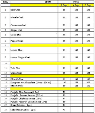 Chai Resto menu 1