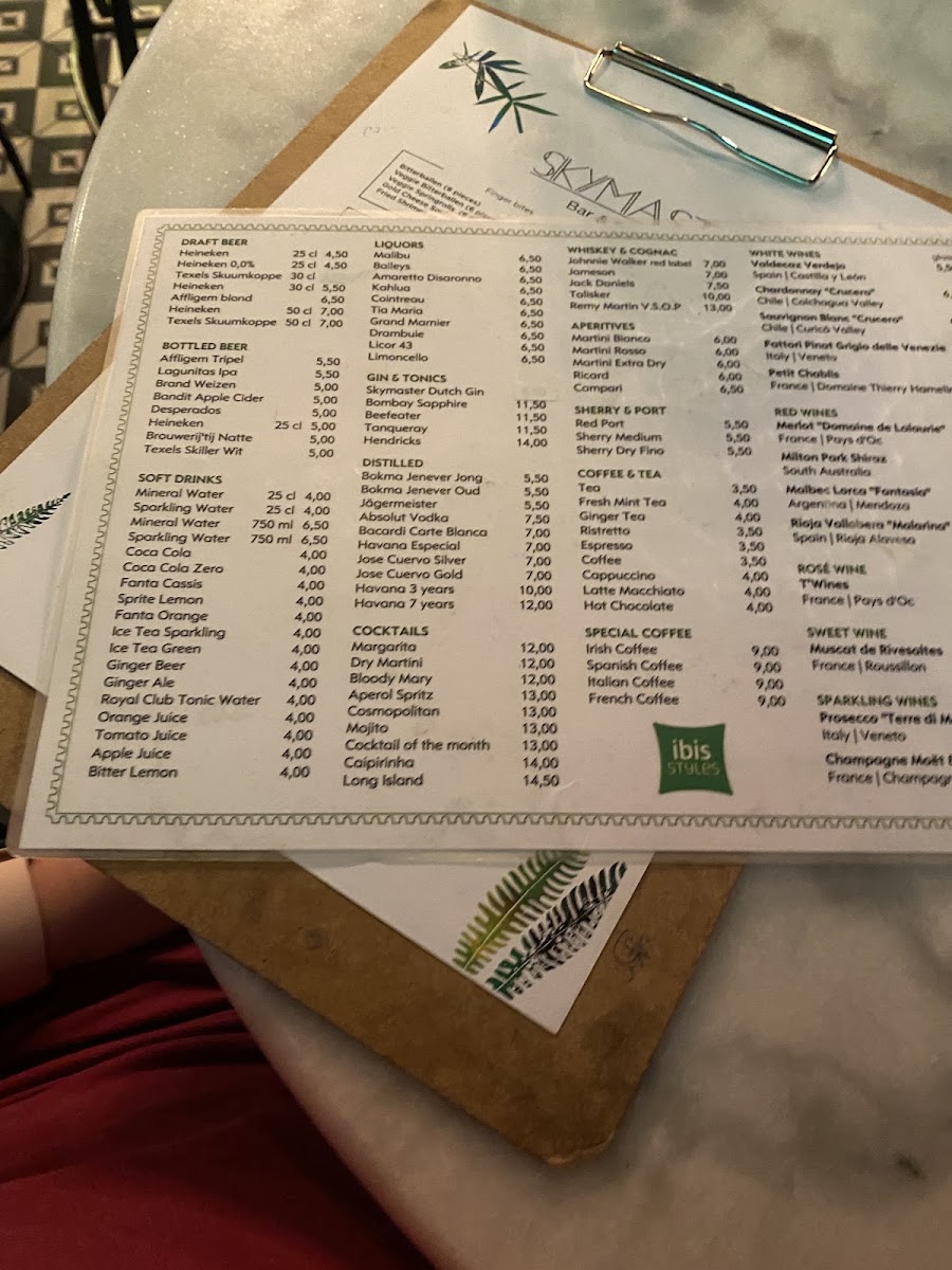 ibis Styles Amsterdam City gluten-free menu