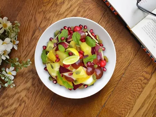 Summer Special Cutting Fruits With Chia Seeds