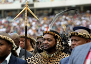King Misuzulu at the ceremony in Durban last month when he was officially recognised by President Cyril Ramaphosa. A key supporter and former IFP MP Prince Mbongiseni Milton Muntukaphiwana Zulu was shot dead on Thursday evening. File photo.