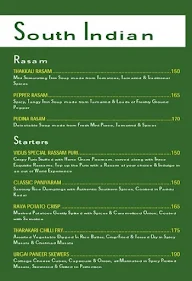 The Veg Culture menu 1