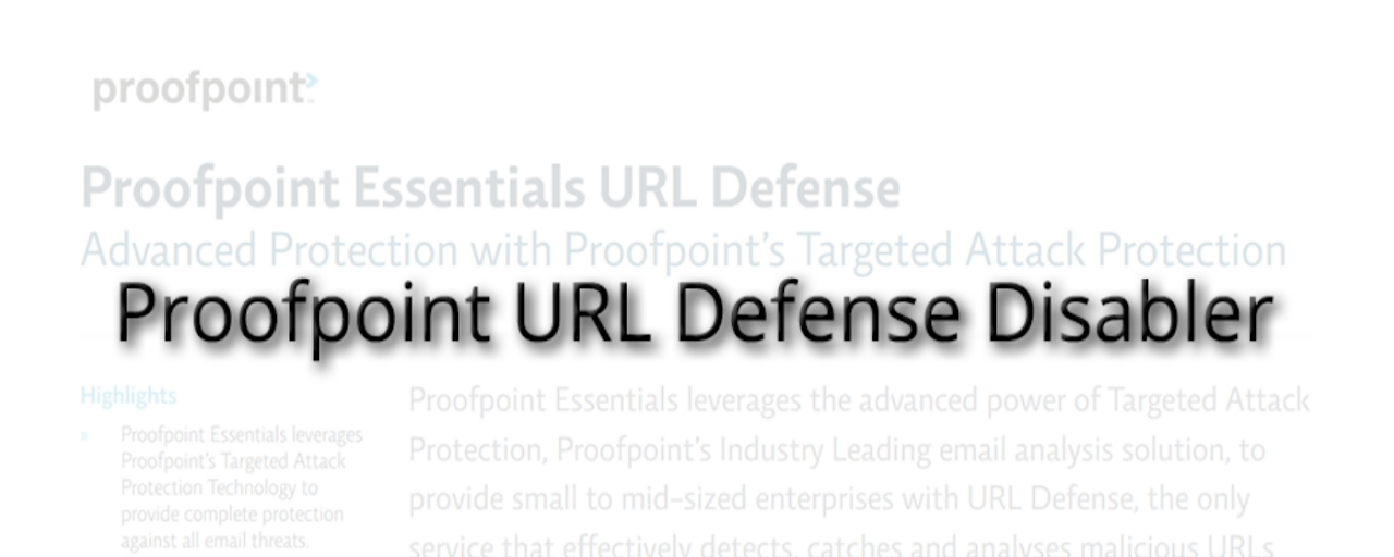 Proofpoint Disabler Preview image 2