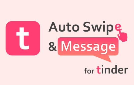 Auto Swipe & Message for tinder (English ver) small promo image